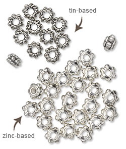 ''Pewter'' Beads and Components