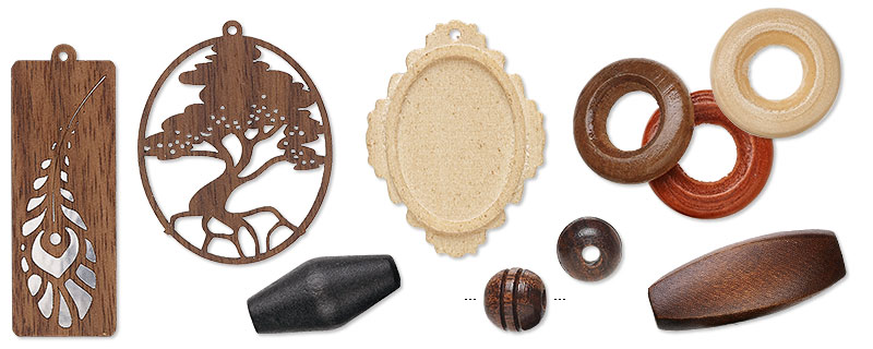 Wood Beads and Components