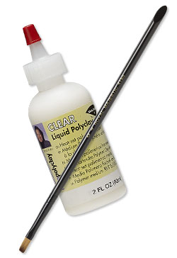 Clear Kato Polyclay Liquid and Artist Brush
