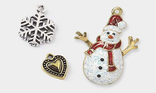  40 Pieces Valentine's Day Charms for Jewelry Making