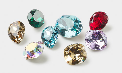 72 preciosa teardrop crystal pendants,10x6mm jonquil AB 