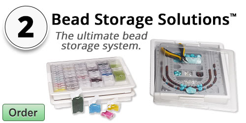 Organizer, Bead Storage Solutions™ Bead Storage Tray™, plastic
