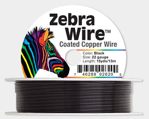 Wire, Zebra Wire™, color-coated copper, red, round, 30 gauge. Sold per 1/4  pound spool, approximately 215 yards. - Fire Mountain Gems and Beads