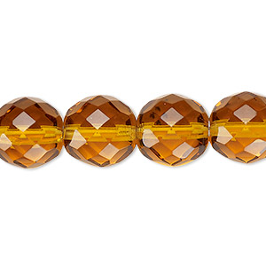 czech crystal beads SALE Orange czech beads,242 USA 12mm Czech crystal beads 12mm fire polished faceted crystals
