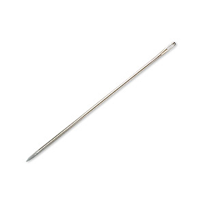 Needle, John James, nickel-plated steel, #4 with 0.97mm eye width, 1-1/2 inches. Sold per pkg of 25.