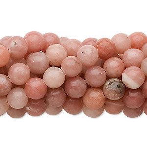 Bead, pink lepidolite (natural), 6mm round, C grade, Mohs hardness 2-1/2 to 4. Sold per pkg of (10) 15-1/2&quot; to 16&quot; strands.