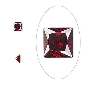 Faceted Gems Cubic Zirconia Reds