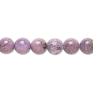 Bead, stichtite (natural), 8mm round, B grade, Mohs hardness 2 to 2-1/2. Sold per 15&quot; to 16&quot; strand.