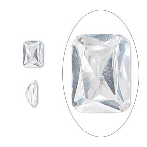 Faceted Gems Cubic Zirconia Clear