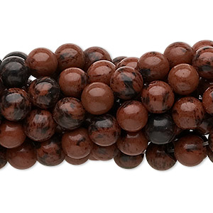 Beads Grade C Mahogany Obsidian