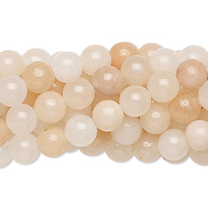 Bead, pink aventurine (natural), 6mm round, C grade, Mohs hardness 7. Sold per pkg of (10) 15-1/2&quot; to 16&quot; strands.