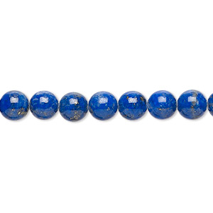 Bead, lapis lazuli (natural), 6mm round, A- grade, Mohs hardness 5 to 6. Sold per 15-1/2&quot; to 16&quot; strand.