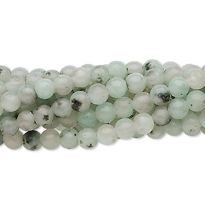 Bead, sesame jasper (natural), 4mm round, C grade, Mohs hardness 6-1/2 to 7. Sold per pkg of (10) 15-1/2&quot; to 16&quot; strands.