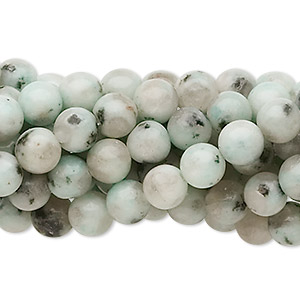 Bead, sesame jasper (natural), 6mm round, C grade, Mohs hardness 6-1/2 to 7. Sold per pkg of (10) 15-1/2&quot; to 16&quot; strands.