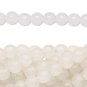 Beads Grade C Snow Quartz