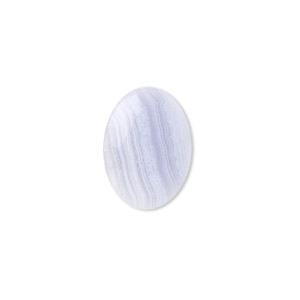 Cabochon, blue lace agate (natural), 18x13mm calibrated oval, B grade, Mohs hardness 6-1/2 to 7. Sold per pkg of 2.