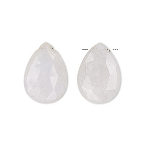 Bead, rainbow moonstone (natural), 18x13mm hand-cut top-drilled faceted puffed teardrop, B grade, Mohs hardness 6 to 6-1/2. Sold per pkg of 2.
