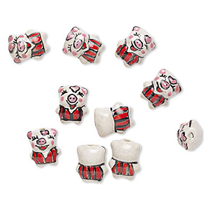 Beads Porcelain / Ceramic Multi-colored