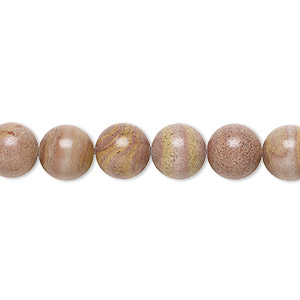 Bead, autumn hickoryite (natural), 8mm round, B grade, Mohs hardness 3-1/2. Sold per 15-1/2&quot; to 16&quot; strand.