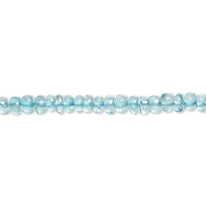 Bead, apatite (natural), 3x2mm-4x2mm hand-cut graduated rondelle, B grade, Mohs hardness 5. Sold per 15-1/2&quot; to 16&quot; strand.