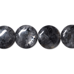 Bead, blue labradorite (natural), 14mm flat round, B- grade, Mohs hardness 6 to 6-1/2. Sold per 15-1/2&quot; to 16&quot; strand.