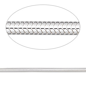 ZABARE Bracelet Chains for Jewelry Making, 15 Pcs Stainless Steel Snake Chain BR