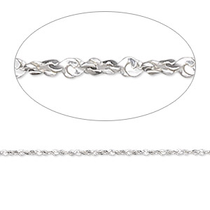 Sterling Silver 1mm Twisted Serpentine Chain 