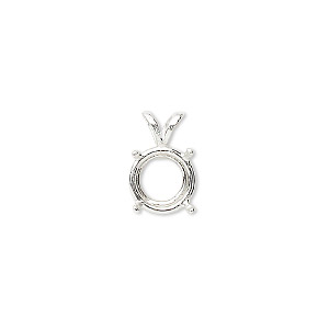 Pendant Settings Sterling Silver Silver Colored