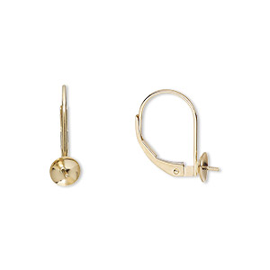 Wholesale BENECREAT 2 PCS 14K Gold Filled Lever Back Earring Hooks Findings  Leverback Shell Earrings for DIY Jewelry Making - 17x11mm 