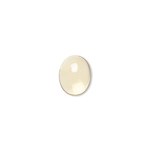 Cabochon, citrine (heated), light to medium, 10x8mm calibrated oval, A grade, Mohs hardness 7. Sold individually.