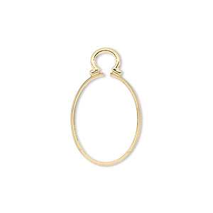 Drop, Cinch Mount, 14Kt gold-filled, 18x13mm oval setting. Sold individually.