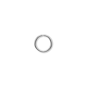Jump ring, imitation nickel-plated, 9mm round, 7mm inside diameter, 18 ...