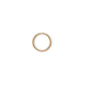 Open Jump Rings Gold Plated/Finished Gold Colored