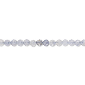 Bead, iolite (natural), 3-3.5mm faceted semi-round, B- grade, Mohs hardness 7 to 7-1/2. Sold per 15-inch strand, approximately 110-120 beads.