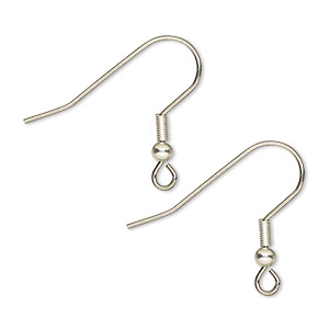 Fine Silver 20mm Basic Wire Earring Hook 