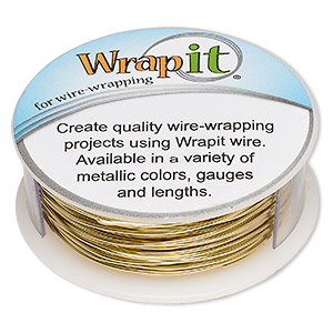 Wire, Wrapit&reg;, Jeweler&#39;s Bronze, dead-soft, round, 20 gauge. Sold per 1/4 pound spool, approximately 82 feet.