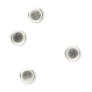 Bezel Cups Sterling Silver Silver Colored