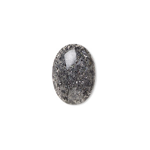 Cabochon, black aventurine (natural), 18x13mm hand-cut calibrated oval, B grade, Mohs hardness 7. Sold individually.