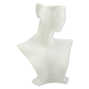Details about   Plymor Frosted Acrylic Short Necklace Stand 3 Pack 8.5" W x 4"D x 7.75"H 