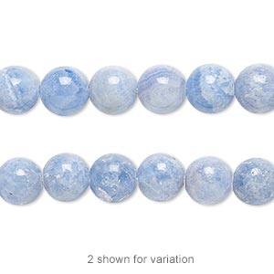 Bead, Italian &quot;onyx&quot; (onyx marble) (dyed), blue, 8mm round, B grade, Mohs hardness 3. Sold per 15-1/2&quot; to 16&quot; strand.