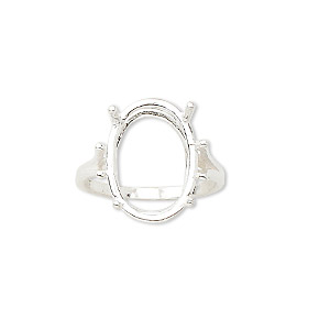 Ring Settings Sterling Silver Silver Colored