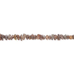 Bead, diamond (natural), brown, mini chip, Mohs hardness 10. Sold per 8-inch strand.