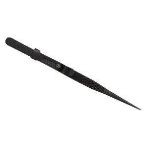 Tweezers, steel, 6-1/2 inches with lock. Sold individually.