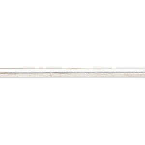 Wire, sterling silver, dead-soft, 3x2mm oval, 13 gauge. Sold per 1-foot pkg.