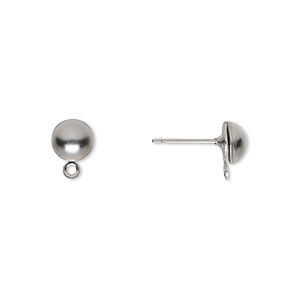 Ball and Half Ball Stainless Steel Silver Colored