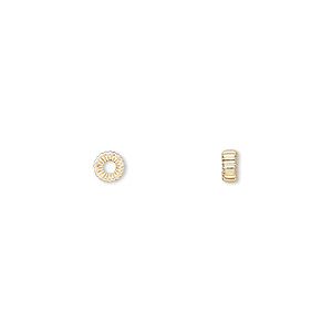 Spacer Beads Karat Gold Gold Colored