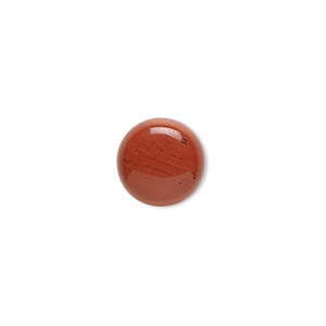 Cabochon, red jasper (natural), 10mm calibrated round, B grade, Mohs hardness 6-1/2 to 7. Sold per pkg of 10.