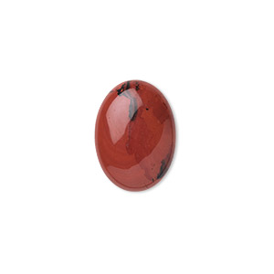 Cabochon, red jasper (natural), 18x13mm calibrated oval, B grade, Mohs hardness 6-1/2 to 7. Sold per pkg of 4.