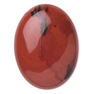 Cabochon, red jasper (natural), 40x30mm calibrated oval, B grade, Mohs hardness 6-1/2 to 7. Sold individually.