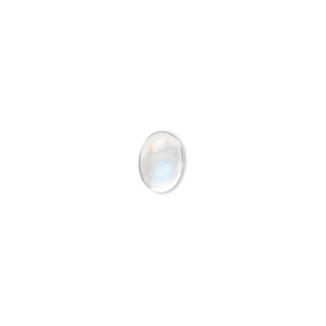 Cabochon, rainbow moonstone (natural), 7x5mm calibrated oval, B grade, Mohs hardness 6 to 6-1/2. Sold individually.